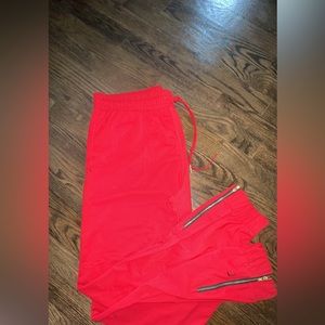 Zyia joggers with bottom pant leg zip. Worn once.